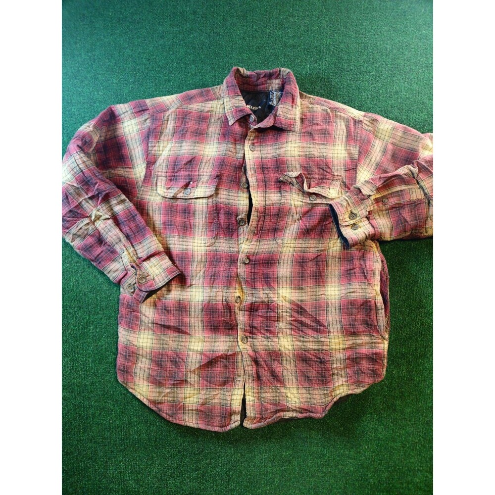 Vintage Puritan Size M Mens Buffalo Plaid Quilt Lined Flannel
